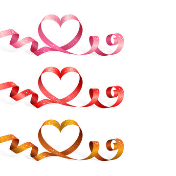 Ribbons with heart
