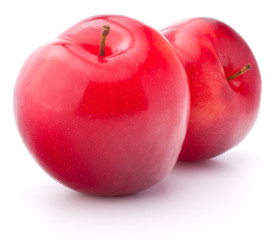 Sweet plum isolated on white background cutout