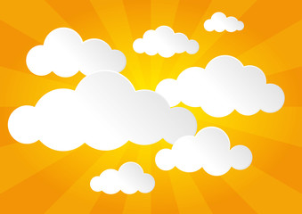 Sunny Sky with Clouds