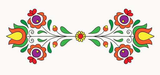 Hungarian folk motif