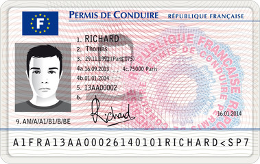 Nouveau permis de conduire français