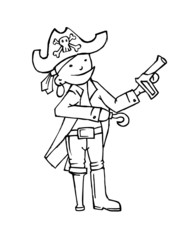 Cartoon pirate