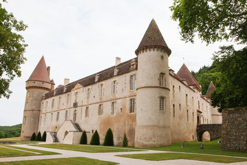 Fototapeta na wymiar Famous Chateau de Rully in Burgundy, France