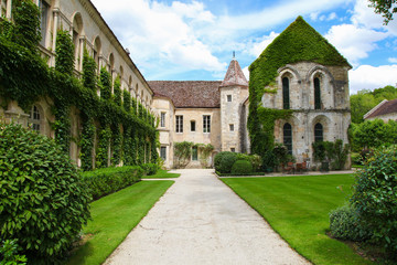 Famous abbey of Fontenay in Burgundy, France
