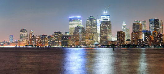 Fototapeta premium New York City Manhattan panorama zmierzchu