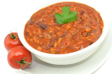 sauce with vegetables and rice