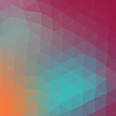 Triangles pattern of geometric shapes. Colorful mosaic backdrop.