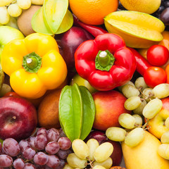 Fruits and vegetables for healthy