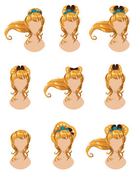 Yellow Hair In Different Styles