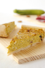 Quiche di Zucchine, Mandorle e Alici