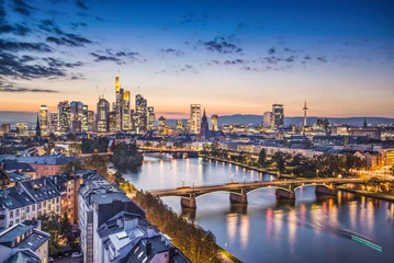 Muurstickers Frankfurt, Germany Aerial View © SeanPavonePhoto
