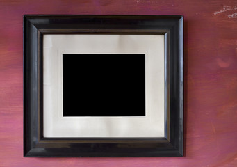 Vintage empty picture frame