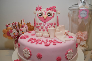 Owl Birthday cake