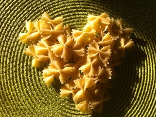 pasta as heart shape