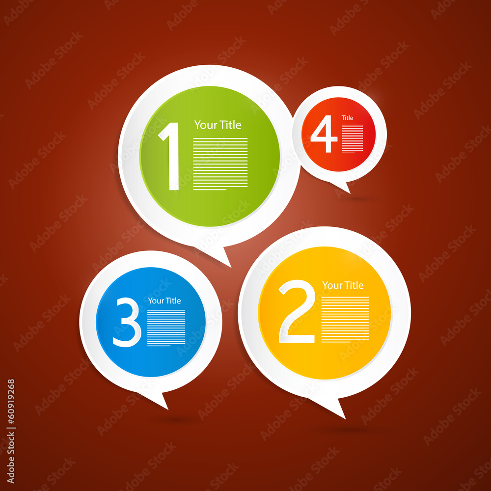 Poster vector progress steps for tutorial, infographics