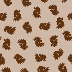 seamless background: cock