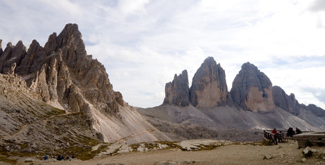 Paternkofel und Drei Zinnen - Dolomiten - Alpen