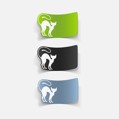 realistic design element: cat