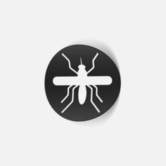 realistic design element: mosquito