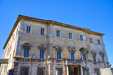 Fototapeta na wymiar Ancaiani pałac. Spoleto. Umbria. Włochy.