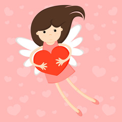 Girl with heart