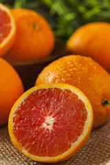 Healthy Organic Ripe Blood Orange