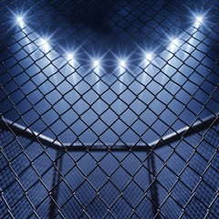 MMA cage and floodlights - 60922292