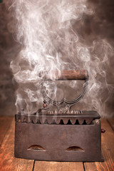 Steam  charcoal iron