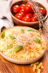 Pasta with cheese