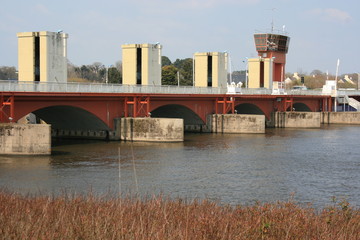 Barrage d'Arzal-Camoël - estuaire Vilaine (Bretagne, Morbihan)