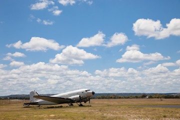 Old Douglas DC-3 airplane.