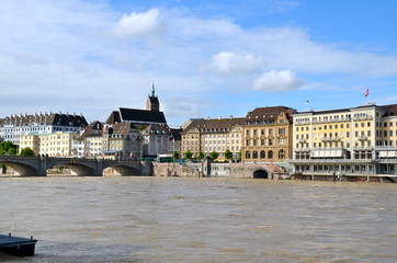 River Houses on the Rhine, Basel, Switzerland