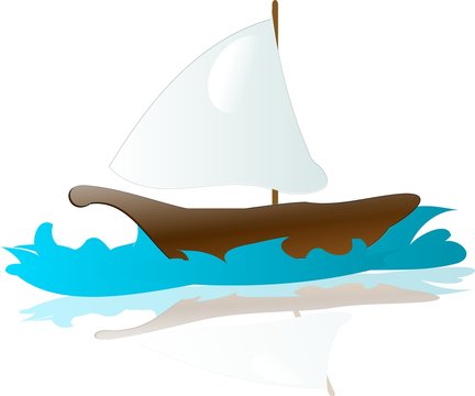 Boat on sea