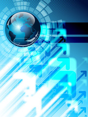 Blue business abstract background