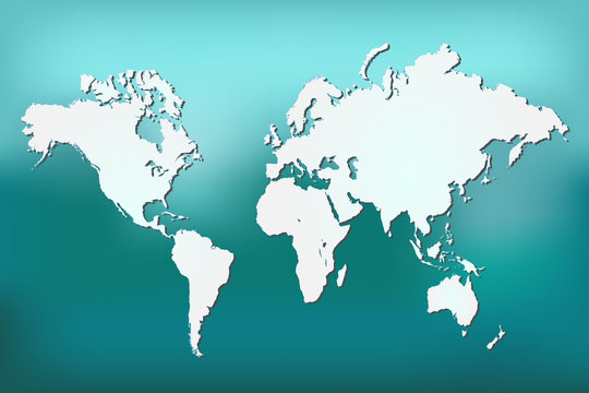World Map, Vector Illustration