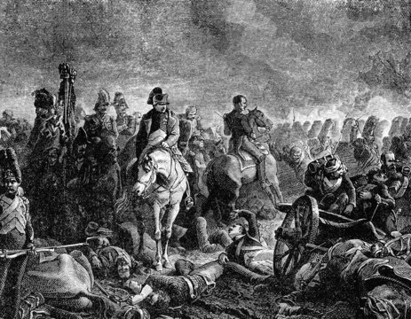 Napoleon Bonaparte at the Battle of Waterloo
