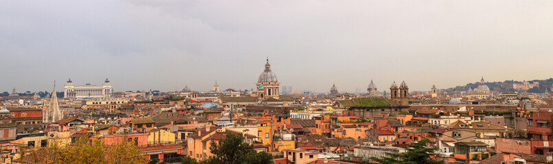 Fototapeta na wymiar Rome panorama from Pincio