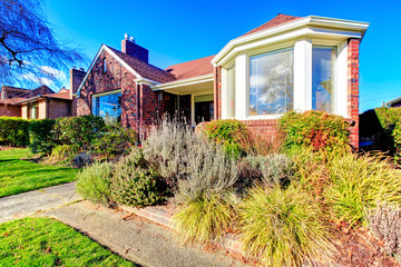 Beautiful red brick house