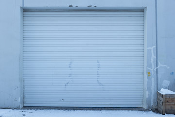 Old shutter steel door