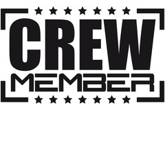 Fototapeta premium Crew Member Stamp Logo