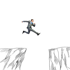 Risky businessman