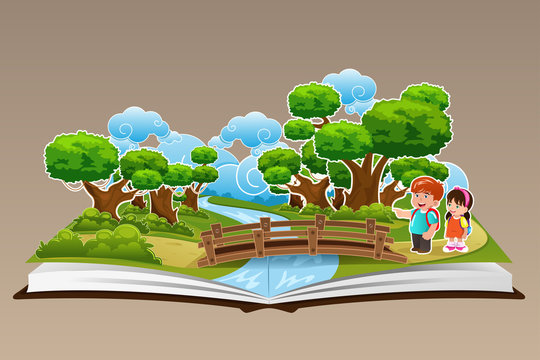 Pop Up Book With A Forest Theme