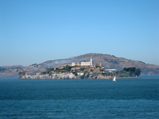 Fototapeta premium Alcatraz Island on a nice Day