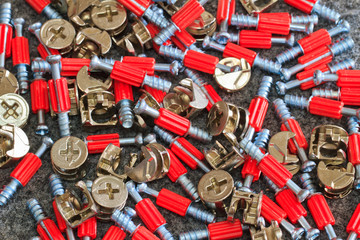 Red screw