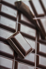 plain dark chocolate bar