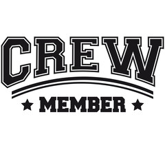 Cool Crew Member Logo Design