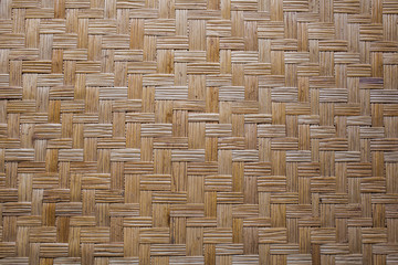 weave mat, texture of weave mat surface made from bamboo