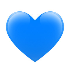 Blue vector heart
