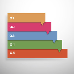 Fototapeta premium vector strips, infographic for business project