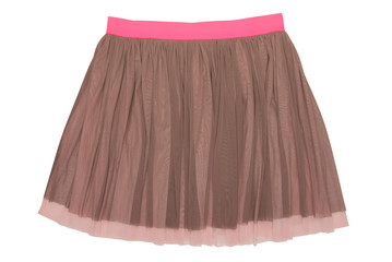 pleated caprone skirt